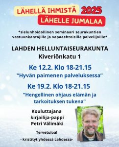 Lähellä ihmistä lähelle Jumalaa